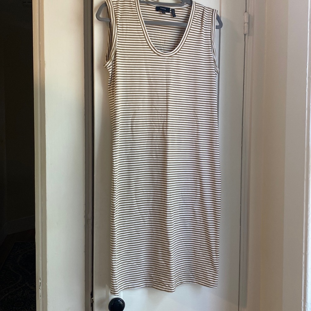 Theory mid length striped dress NWOT SIZE SMALL